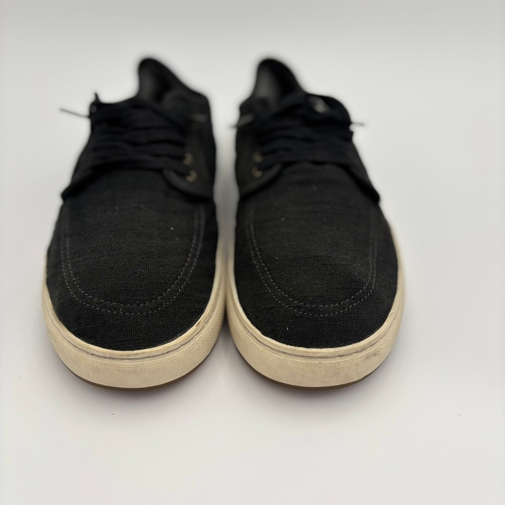 Sanuk Tideline Lace Men Size 13 Black Good Canvas Low Top Sneakers 1116730